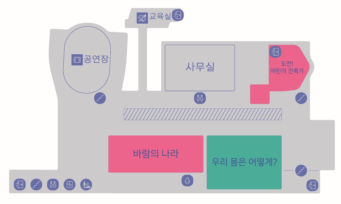 경기도어린이박물관 2층 안내도